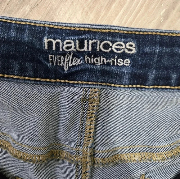 Maurices Everflex Highrise Women's Jeans Sz 18 Skinny Ankle Dark Wash Plus Size - Picture 7 of 11